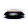 Aromasteen met onderzetter bloem des levens zwart Aromasteen met onderzetter bloem des levens zwart