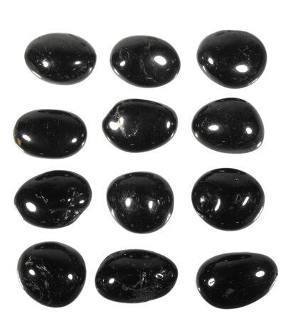 Toermalijn (zwart) steen getrommeld 20 - 30 gram