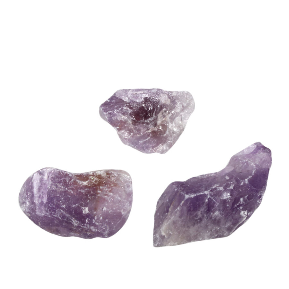 Amethist (licht) ruw 50 - 100 gram