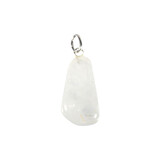 Satya mani kwarts hanger met zilveren oogje Satya mani kwarts hanger met zilveren oogje