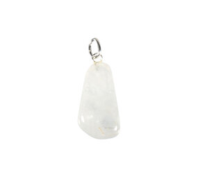 Satya mani kwarts hanger met zilveren oogje Satya mani kwarts hanger met zilveren oogje