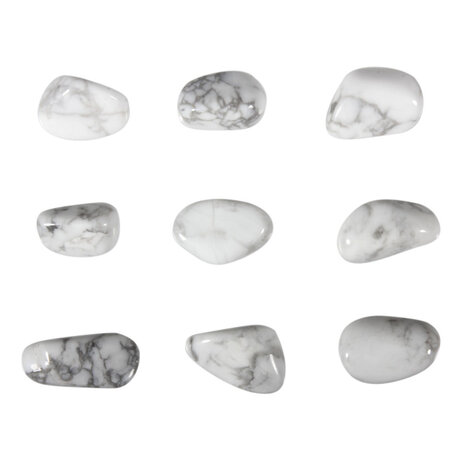 Howliet steen getrommeld 2 - 5 gram Howliet steen getrommeld 2 - 5 gram