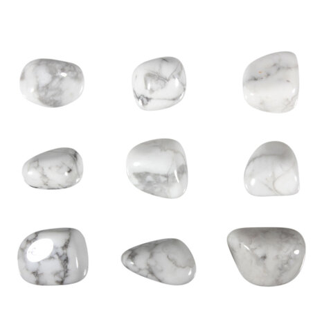 Howliet steen getrommeld 5 - 10 gram Howliet steen getrommeld 5 - 10 gram