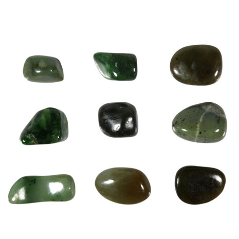 Jade steen getrommeld 5 - 10 gram Jade steen getrommeld 5 - 10 gram