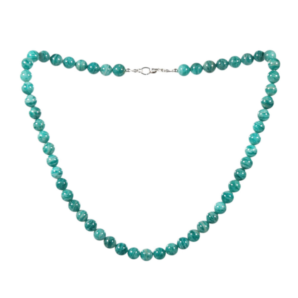 Amazoniet (Russisch) ketting 8 mm kralen Amazoniet (Russisch) ketting 8 mm kralen