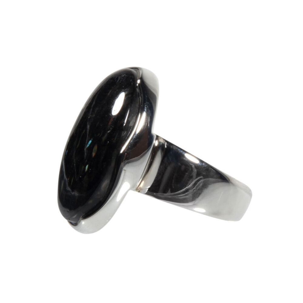 Zilveren ring nuummiet maat 18 | ovaal 2,3 x 1,9 cm Zilveren ring nuummiet maat 18 | ovaal 2,3 x 1,9 cm