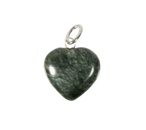 Serafiniet hanger hart 15 mm met zilveren oogje Serafiniet hanger hart 15 mm met zilveren oogje