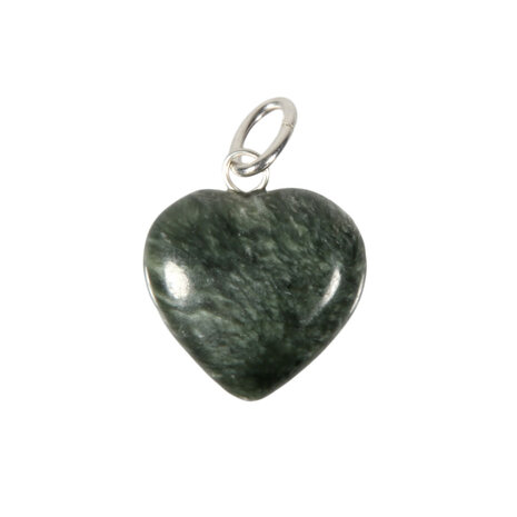 Serafiniet hanger hart 15 mm met zilveren oogje Serafiniet hanger hart 15 mm met zilveren oogje