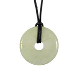 New jade (serpentijn) hanger donut 3 cm New jade (serpentijn) hanger donut 3 cm