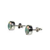 Zilveren oorstekers opaal (edel) | ovaal 7 x 5 mm Zilveren oorstekers opaal (edel) | ovaal 7 x 5 mm