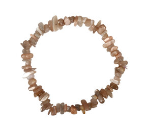 Maansteen (roze) armband split