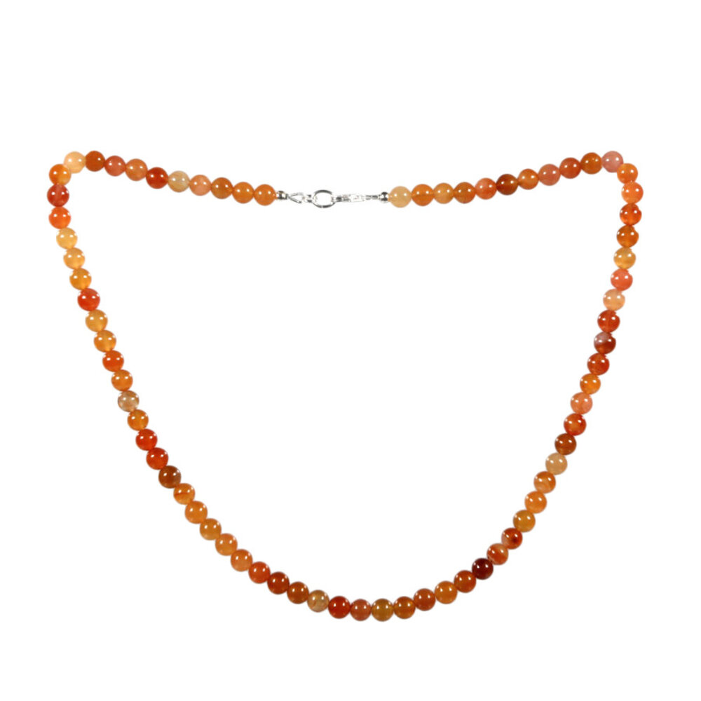 Carneool ketting 6 mm kralen