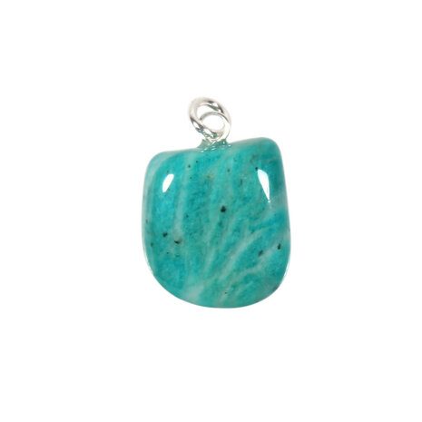 Amazoniet (Russisch) hanger met zilveren oogje Amazoniet (Russisch) hanger met zilveren oogje