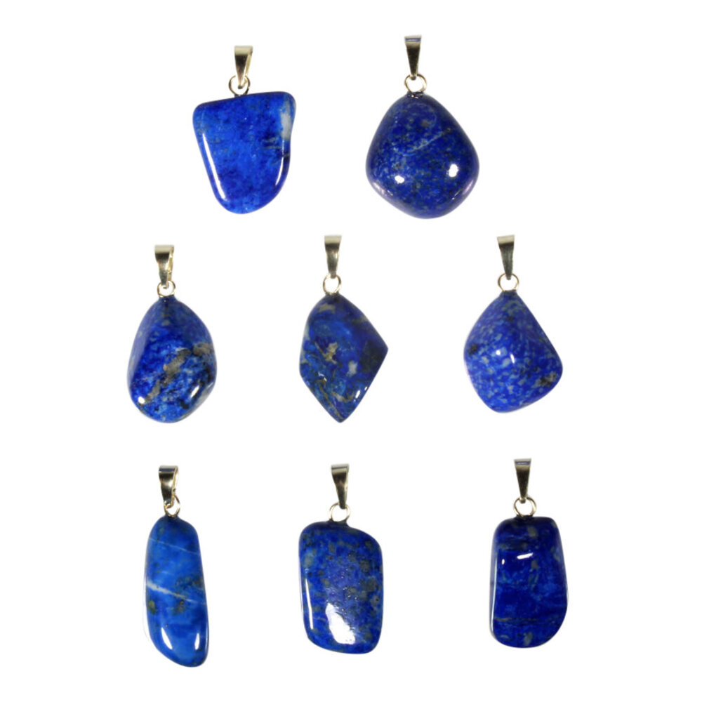 Lapis lazuli hanger met 14k gouden oogje Lapis lazuli hanger met 14k gouden oogje