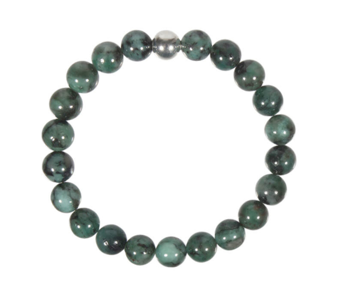 Smaragd armband 20 cm | 8 mm kralen Smaragd armband 20 cm | 8 mm kralen