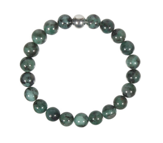 Smaragd armband 20 cm | 8 mm kralen Smaragd armband 20 cm | 8 mm kralen