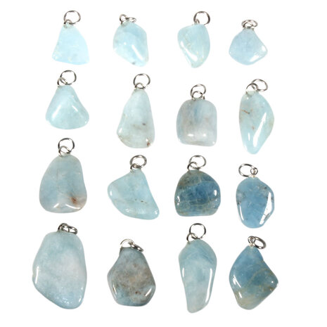 Aquamarijn (blauw) hanger