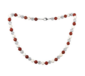 Ketting slank, fit en vitaal 8 mm kralen Ketting slank, fit en vitaal 8 mm kralen