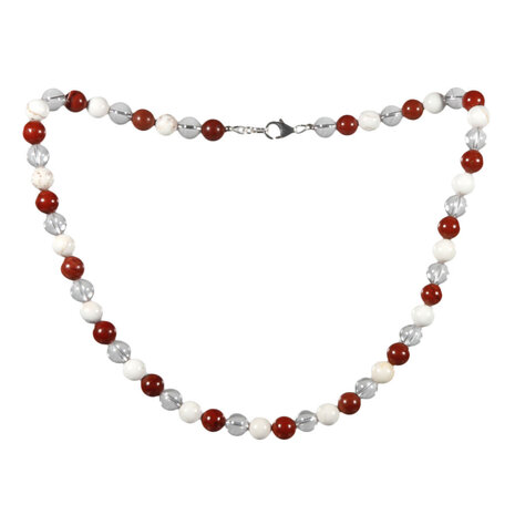 Ketting slank, fit en vitaal 8 mm kralen Ketting slank, fit en vitaal 8 mm kralen