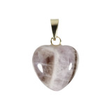 Amazez hanger hart 15 mm met 14k gouden oogje Amazez hanger hart 15 mm met 14k gouden oogje