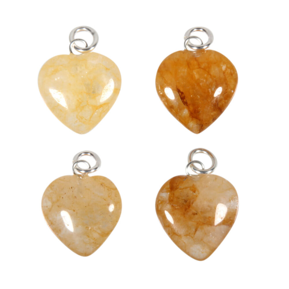 Azeztuliet (Himalaya) hanger hart 15 mm met zilveren oogje Azeztuliet (Himalaya) hanger hart 15 mm met zilveren oogje