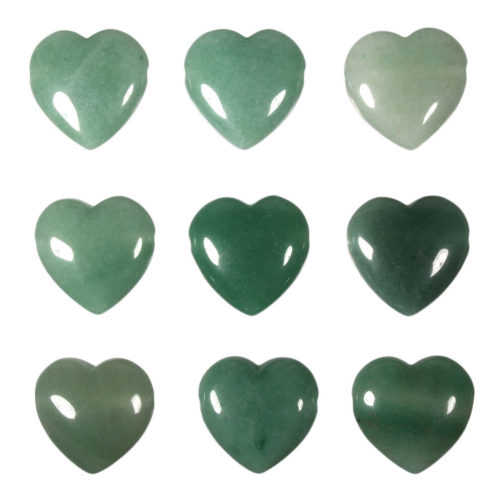 Aventurijn hanger hart doorboord Aventurijn hanger hart doorboord