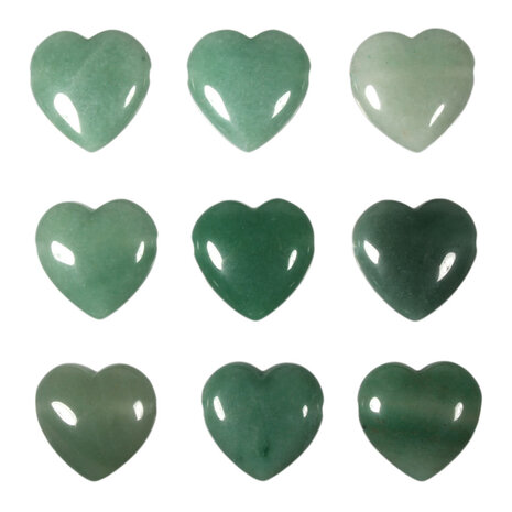 Aventurijn hanger hart doorboord Aventurijn hanger hart doorboord