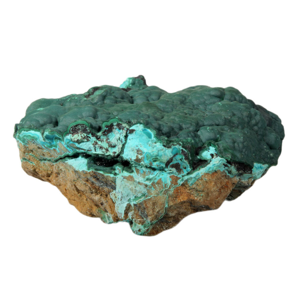 Malachiet met chrysocolla ruw 18 x 16 x 7 cm | 2122 gram Malachiet met chrysocolla ruw 18 x 16 x 7 cm | 2122 gram