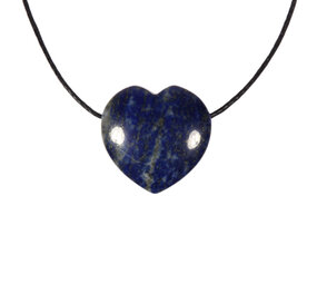 Lapis lazuli hanger hart klein doorboord Lapis lazuli hanger hart klein doorboord