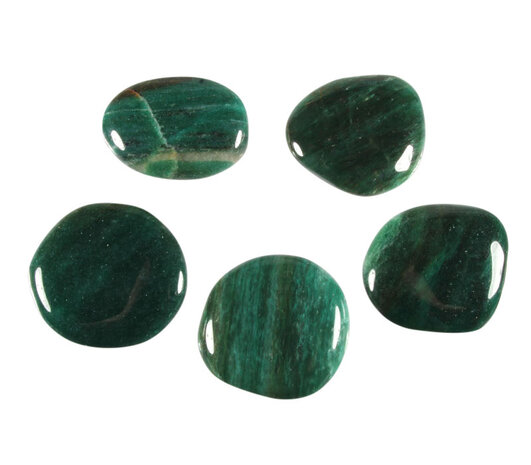 Fuchsiet steen plat gepolijst