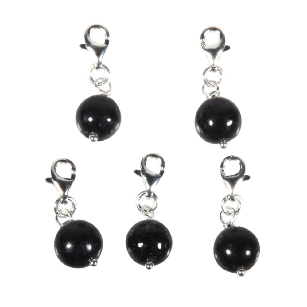 Zilveren bedeltje nuummiet rond