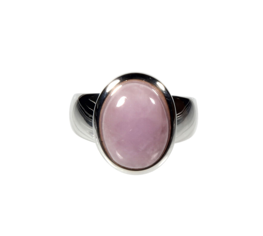 Zilveren ring kunziet maat 17 | ovaal 1,4 x 1,1 cm Zilveren ring kunziet maat 17 | ovaal 1,4 x 1,1 cm