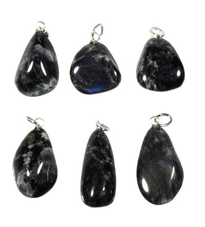 Spectroliet hanger met zilveren oogje Spectroliet hanger met zilveren oogje