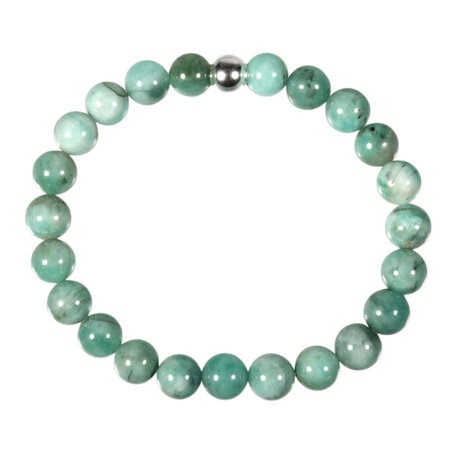 Smaragd armband A-kwaliteit 20 cm | 8 mm kralen