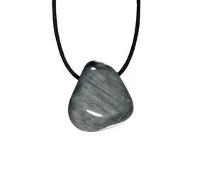 Kattenoog (kwarts) hanger doorboord