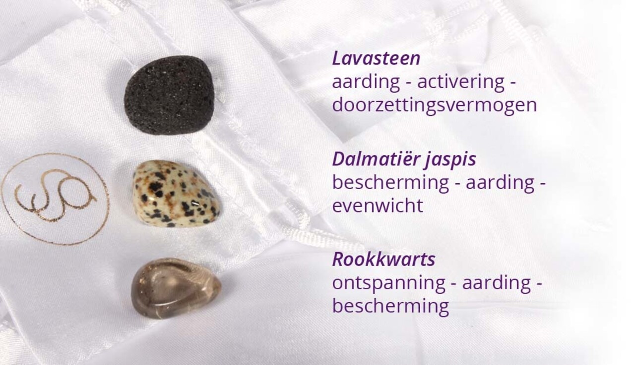 Edelsteen set aarden & reinigen Edelsteen set aarden & reinigen