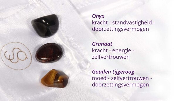 Edelsteen set kracht & vertrouwen Edelsteen set kracht & vertrouwen
