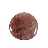 Aardbeienkwarts steen plat gepolijst Aardbeienkwarts steen plat gepolijst