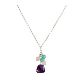 Zilveren ketting tros verlies & rouw Zilveren ketting tros verlies & rouw