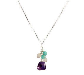 Zilveren ketting tros verlies & rouw Zilveren ketting tros verlies & rouw