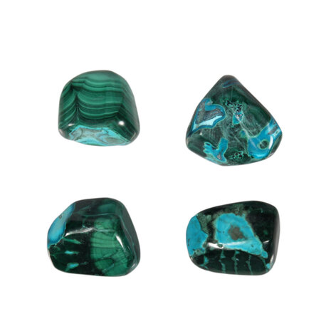 Chrysocolla met malachiet steen getrommeld | groot (L) Chrysocolla met malachiet steen getrommeld | groot (L)