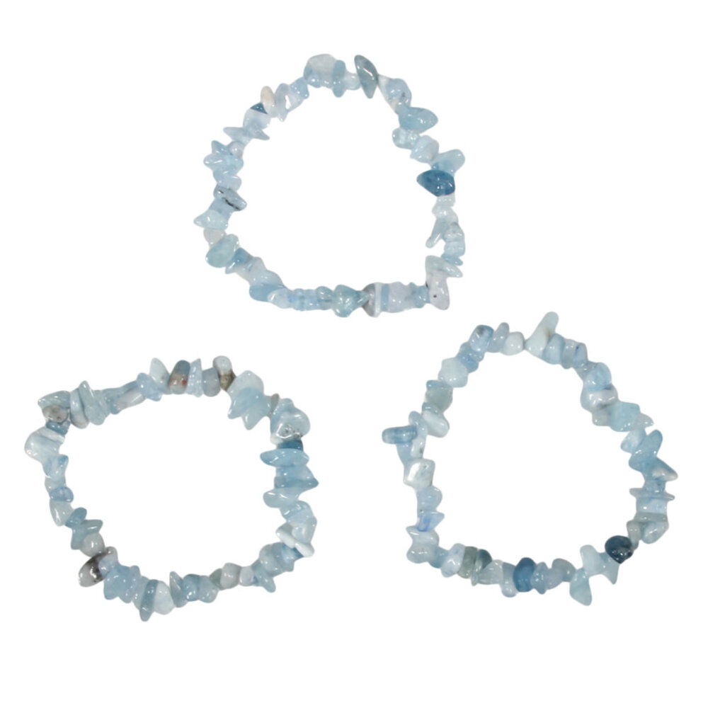 Aquamarijn (blauw) armband split