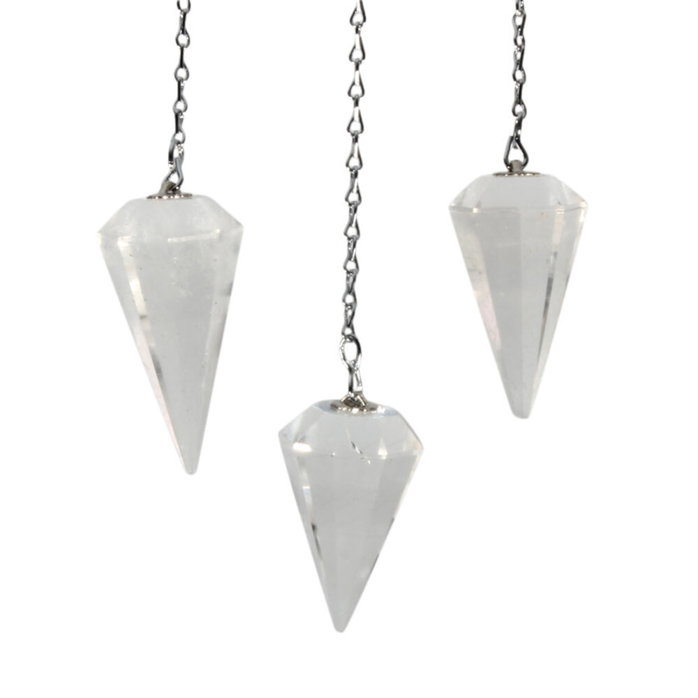 Bergkristal pendel facet A-kwaliteit Bergkristal pendel facet A-kwaliteit