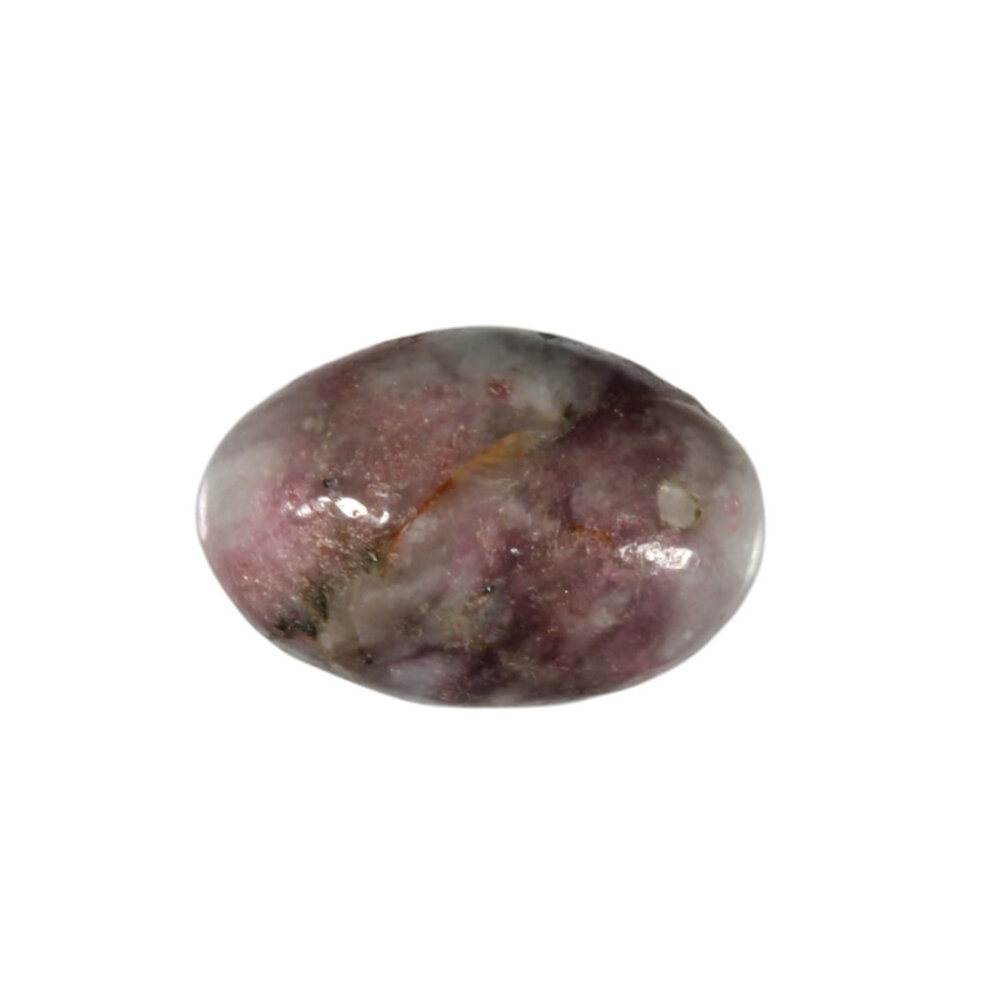 Toermalijn (roze) met lepidoliet (unicorn stone) steen getrommeld 10 - 20 gram