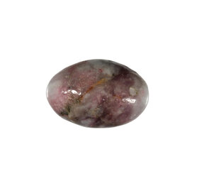 Toermalijn (roze) met lepidoliet (unicorn stone) steen getrommeld 10 - 20 gram