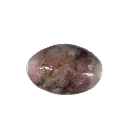 Toermalijn (roze) met lepidoliet (unicorn stone) steen getrommeld 10 - 20 gram