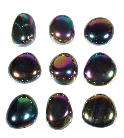 Titanium aura kwarts hanger doorboord Titanium aura kwarts hanger doorboord