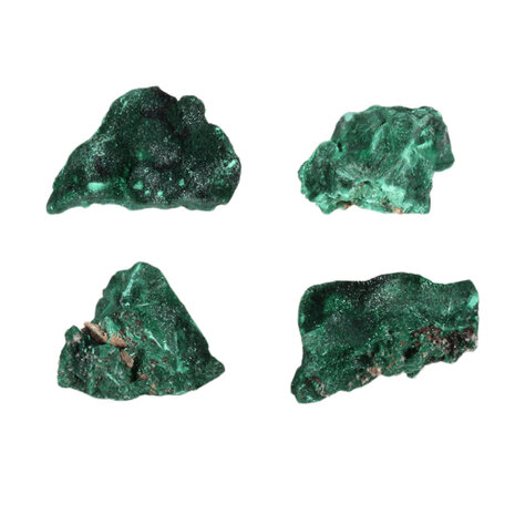 Malachiet (fluweel) ruw 20 - 40 gram
