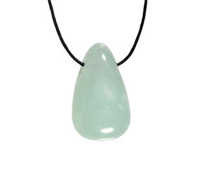 Calciet (groen) hanger A-kwaliteit doorboord Calciet (groen) hanger A-kwaliteit doorboord