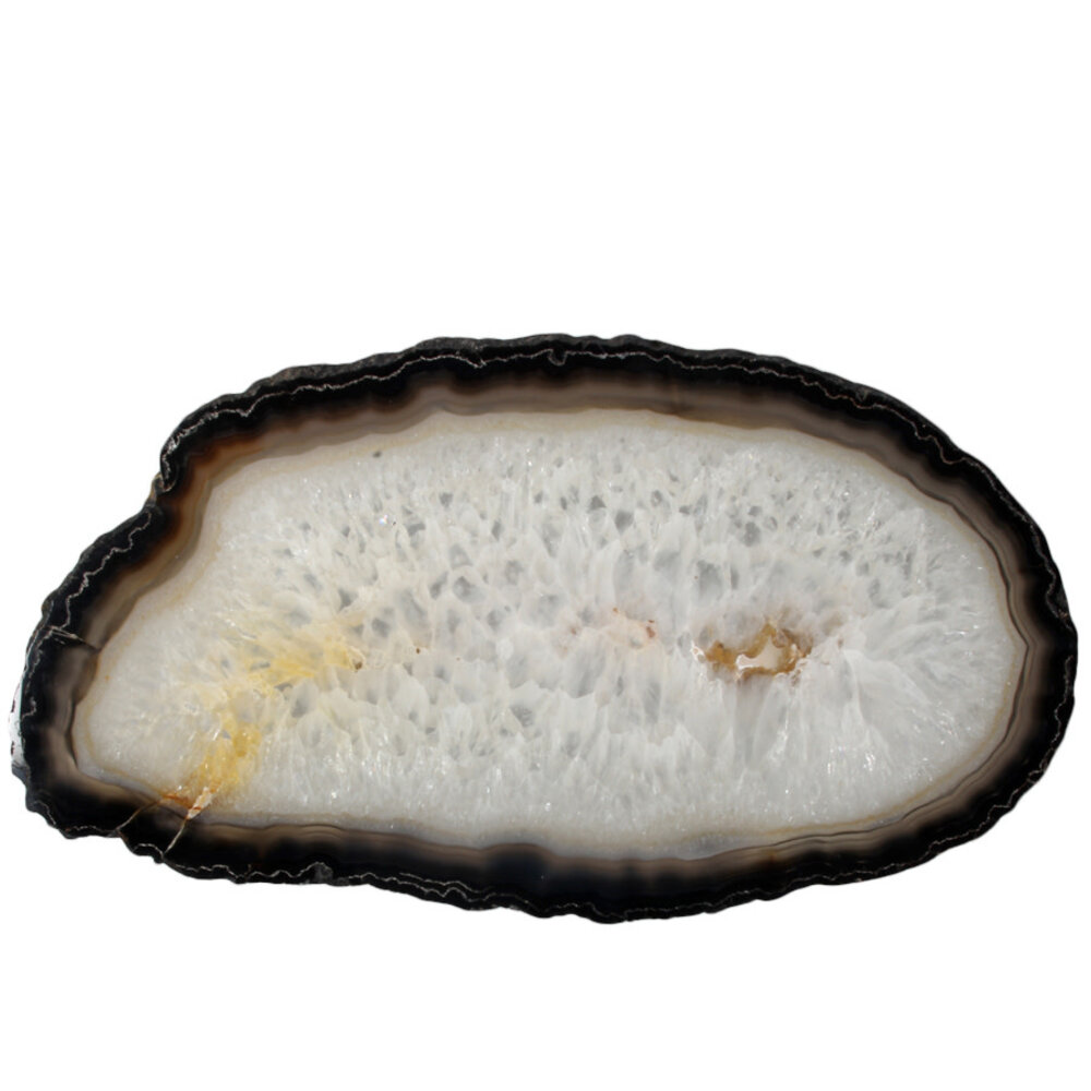 Agaat schijf gepolijst 33 x 18 x 0,6 cm | 890 gram